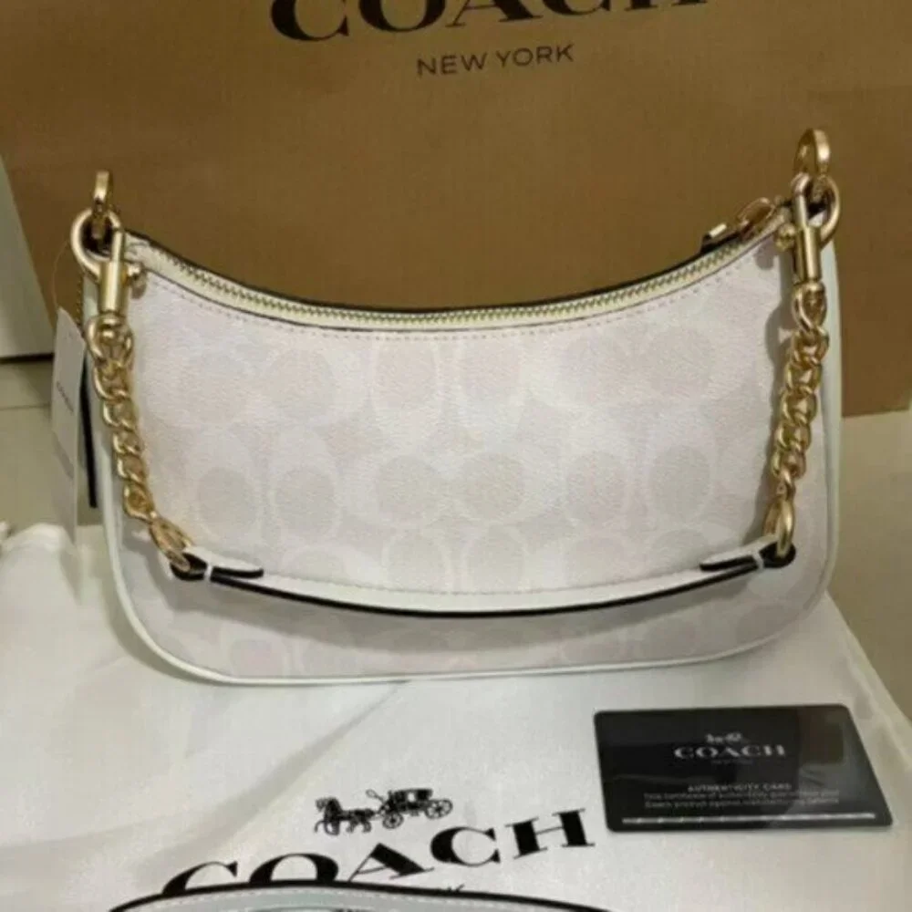 Coach Teri Shoulder Bag In Signature Canvas CA548 - Picture 4 of 11